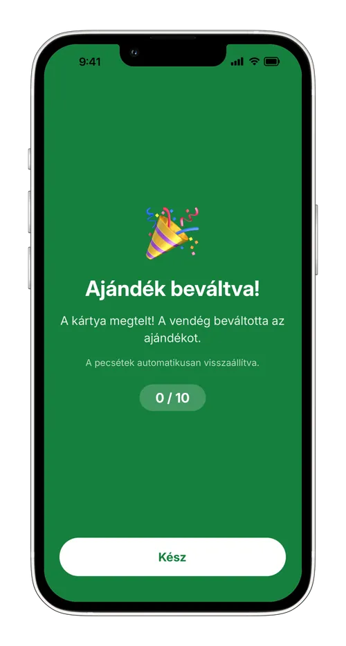 Ajándék beváltva