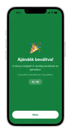 Ajándék beváltva
