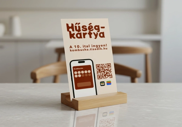 Digitális hűségkártya letöltése QR kód beolvasásával