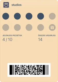 Személyre szabott digitális hűségkártya minta 2