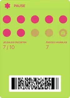 Személyre szabott digitális hűségkártya minta 4
