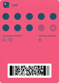 Személyre szabott digitális hűségkártya minta 5